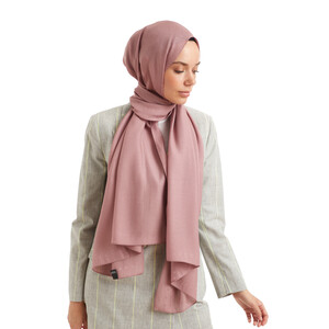 Dry Rose Shine Viscose Hijab - Thumbnail