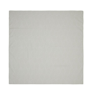 Ice White Tropic Leaf Cotton scarf - Thumbnail