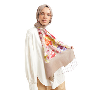 Mink Hazan Modal Silk Hijab - Thumbnail