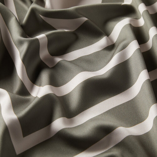 Oil Green Stripe Scarf