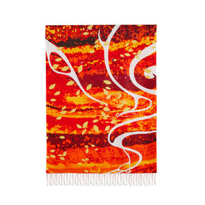 Orange Sunset Modal Silk Hijab - Thumbnail