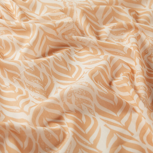 Orange Tropic Leaf Cotton scarf