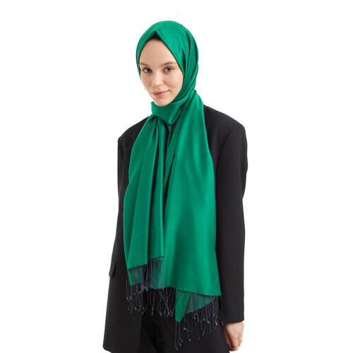 Solid Emerald Green Modal Silk Hijab